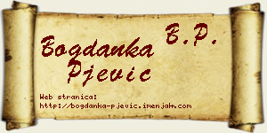 Bogdanka Pjević vizit kartica